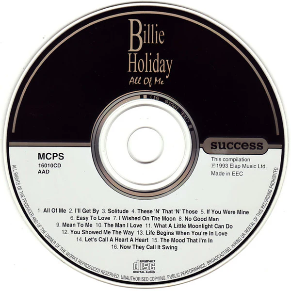 Billie Holiday - All Of Me (CD, Comp) - Image 3