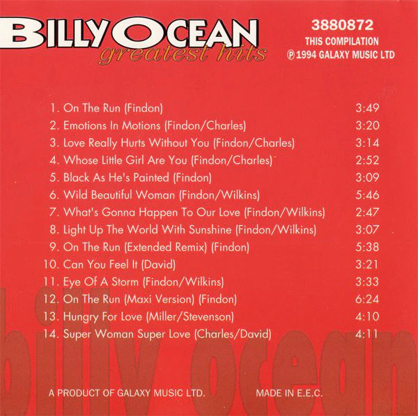 Billy Ocean - Greatest Hits (CD, Comp) - Image 4