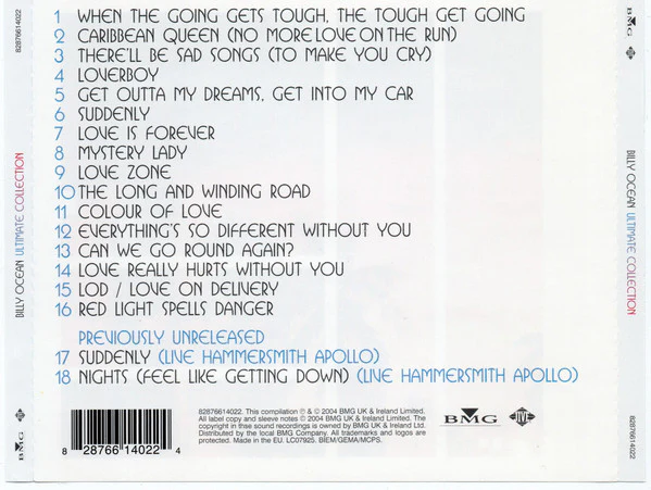 Billy Ocean - Ultimate Collection (CD, Comp) - Image 2