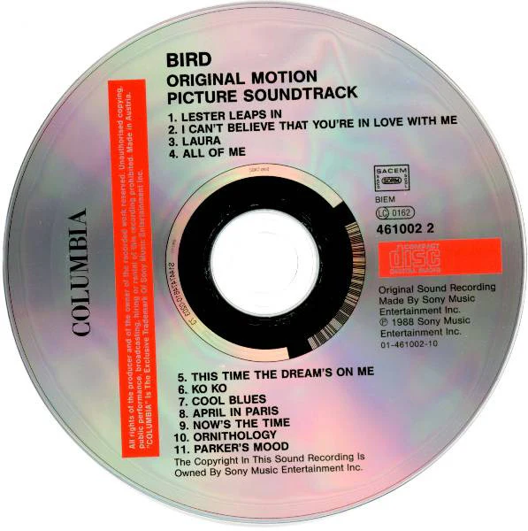Bird (28) - Bird (Original Motion Picture Soundtrack) (CD, Album, RE) - Image 4
