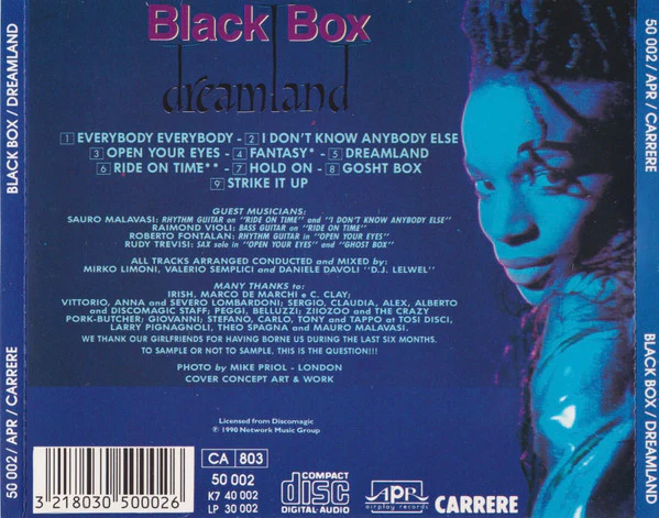Black Box - Dreamland (CD, Album) - Image 2