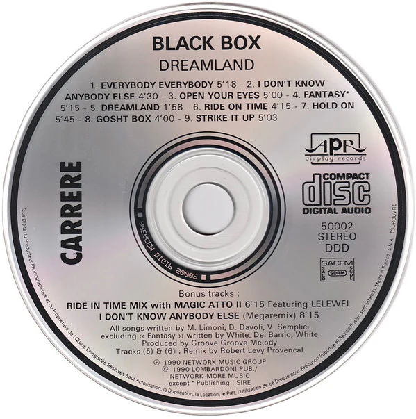 Black Box - Dreamland (CD, Album) - Image 3
