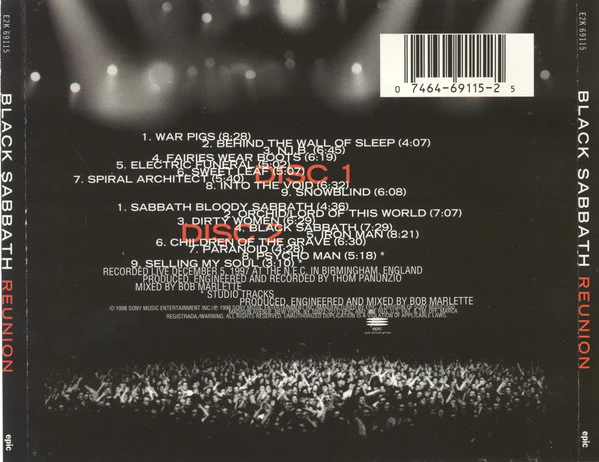 Black Sabbath - Reunion (2xCD, Album) - Image 2