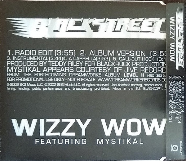 Blackstreet Featuring Mystikal - Wizzy Wow (CD, Maxi, Promo) - Image 2