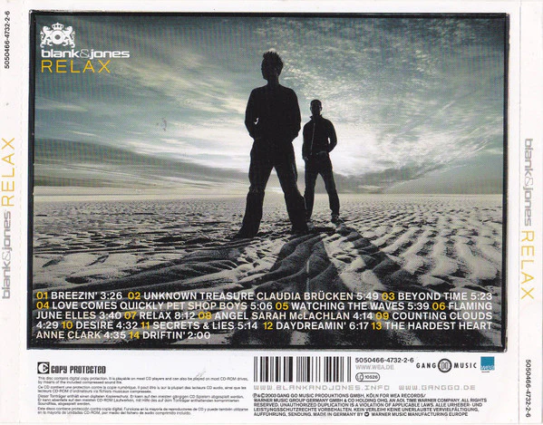 Blank & Jones - Relax (CD, Album, Copy Prot.) - Image 2