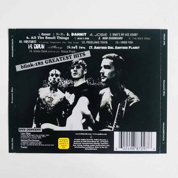 Blink-182 - Greatest Hits (CD, Comp + DVD, Ltd, PAL) - Image 3