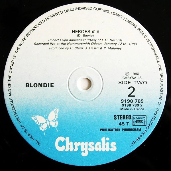 Blondie - Atomic / Heroes (12", Maxi) - Image 4