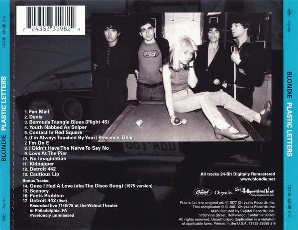 Blondie - Plastic Letters (CD, Album, RE, RM) - Image 2