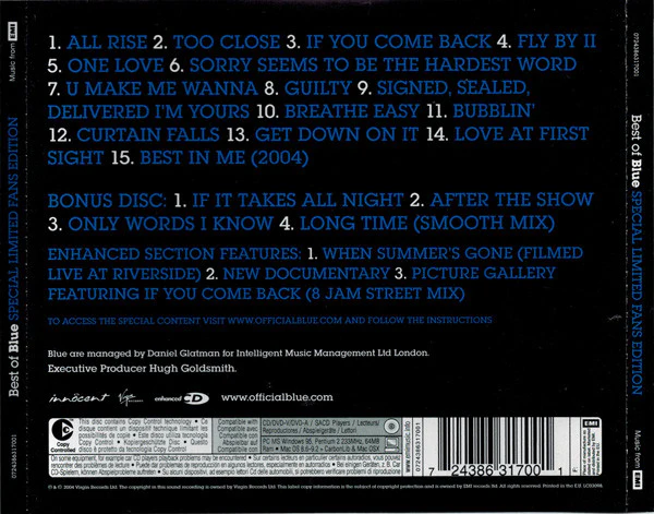 Blue (5) - Best Of Blue (Special Limited Fans Edition) (CD, Comp, Copy Prot. + CD, Enh + Ltd, S/Edition, F) - Image 3