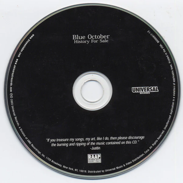 Blue October - History For Sale (CD, Album) - Image 4
