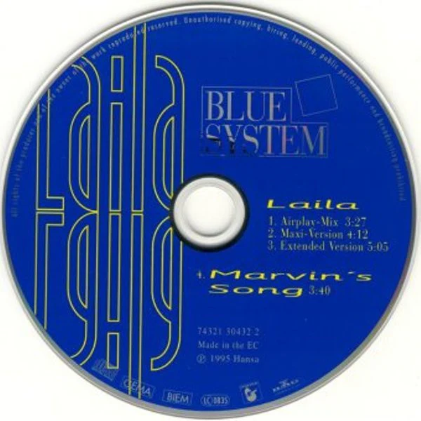 Blue System - Laila (CD, Maxi) - Image 2