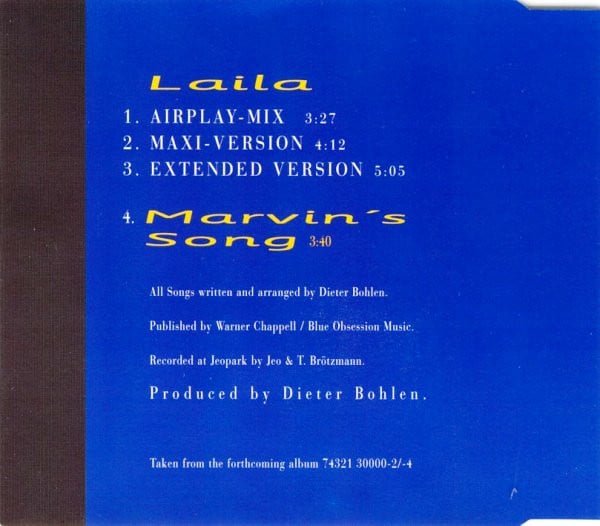 Blue System - Laila (CD, Maxi) - Image 3
