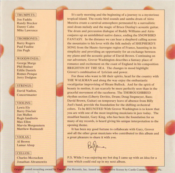 Bob James - "H" (CD, Album, RE) - Image 3