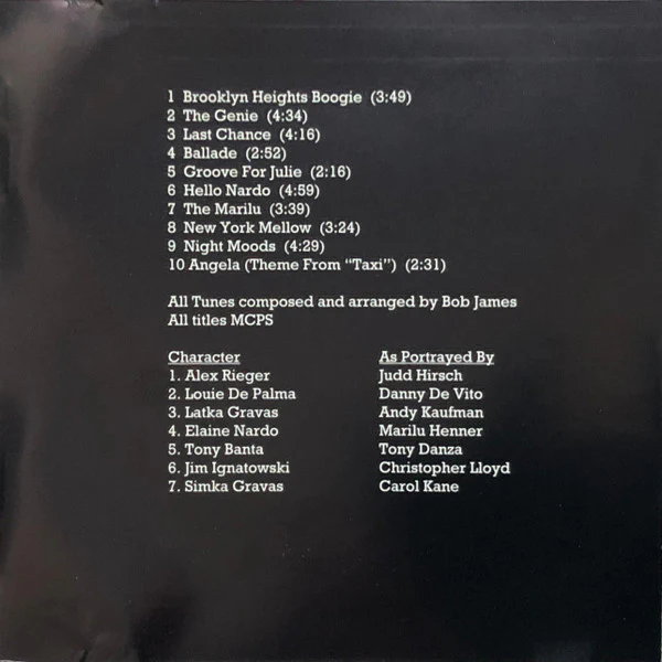 Bob James - The Genie: Themes & Variations From The TV Series "Taxi" (CD, Album, RE) - Image 4