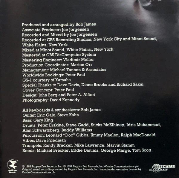 Bob James - The Genie: Themes & Variations From The TV Series "Taxi" (CD, Album, RE) - Image 5
