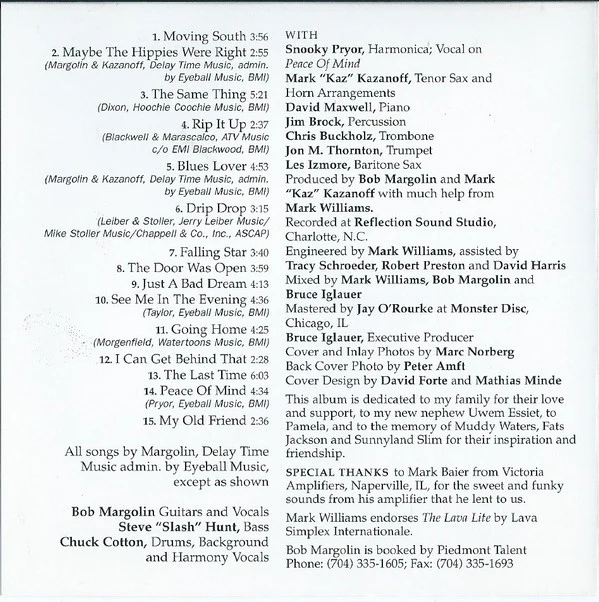 Bob Margolin - My Blues & My Guitar (CD, Album) - Image 4