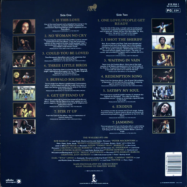 Bob Marley & The Wailers - Legend - The Best Of Bob Marley And The Wailers (LP, Comp, Gat) - Image 3