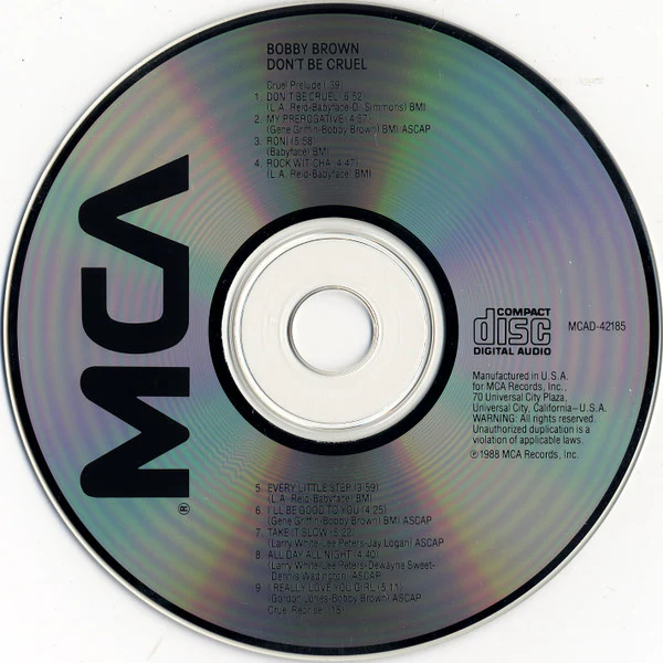Bobby Brown - Don't Be Cruel (CD, Album) - Image 3