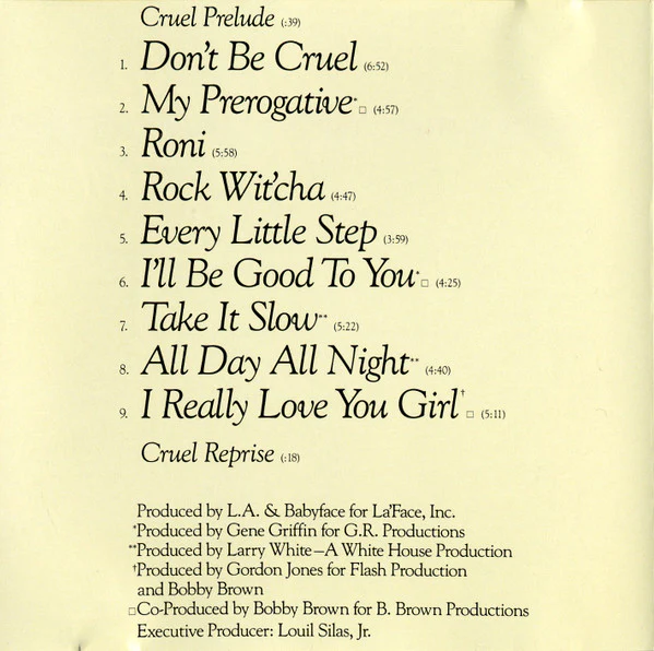 Bobby Brown - Don't Be Cruel (CD, Album) - Image 5