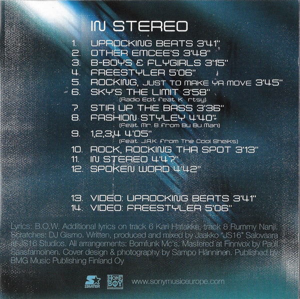 Bomfunk MC's - In Stereo (CD, Album, Enh) - Image 4