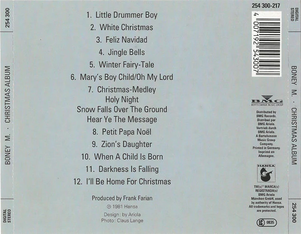 Boney M. - Christmas Album (CD, Album, RE) - Image 5