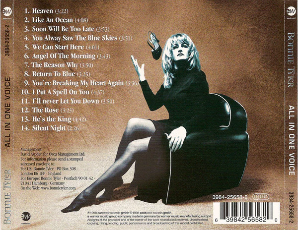 Bonnie Tyler - All In One Voice (CD, Album) - Image 2