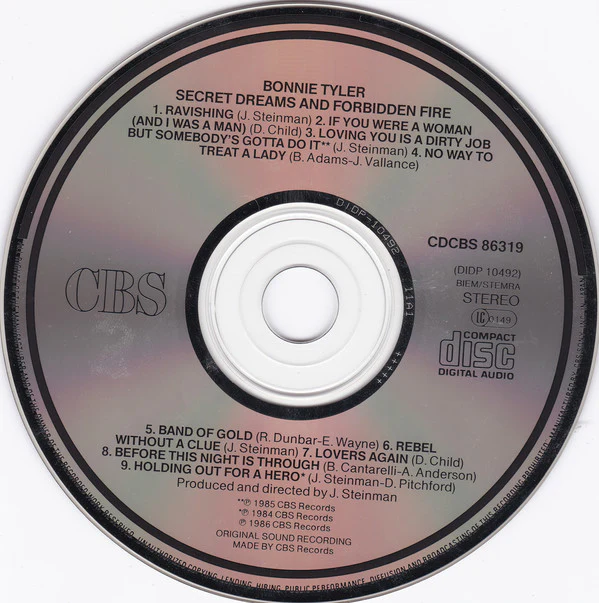 Bonnie Tyler - Secret Dreams And Forbidden Fire (CD, Album) - Image 3