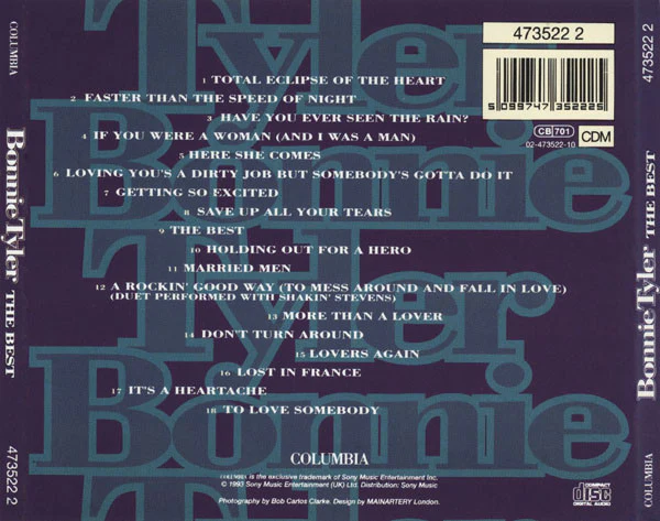 Bonnie Tyler - The Best (CD, Comp) - Image 2