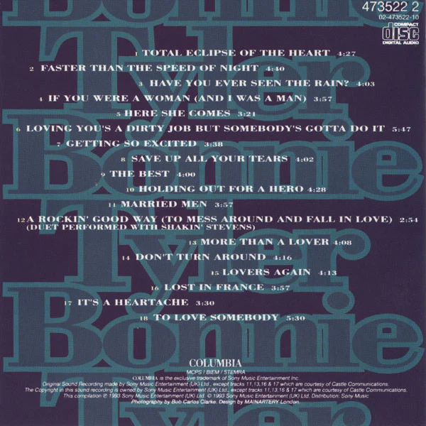 Bonnie Tyler - The Best (CD, Comp) - Image 4