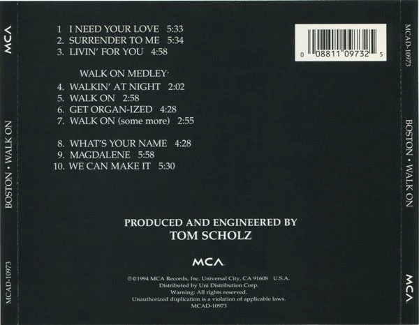 Boston - Walk On (CD, Album) - Image 2