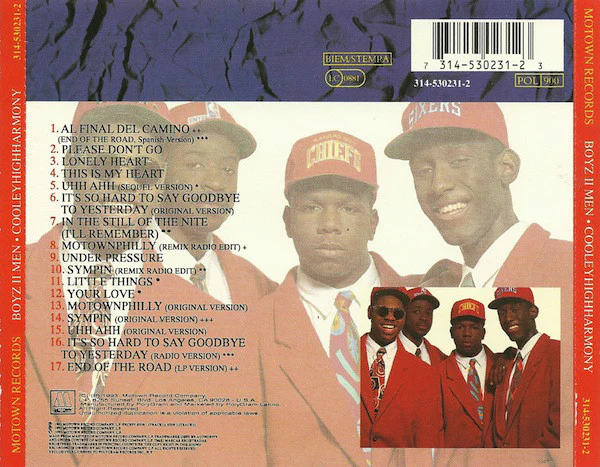 Boyz II Men - Cooleyhighharmony (CD, Album, RE) - Image 3