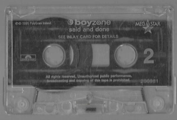 Boyzone - Said And Done (Cass, Album) - Image 5