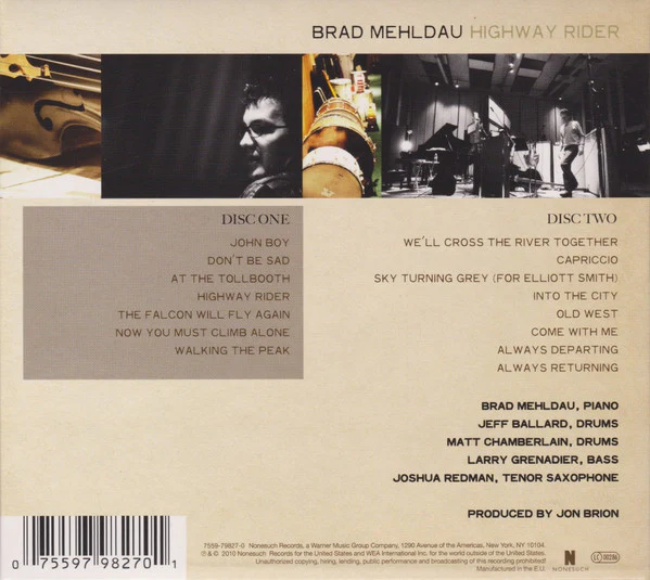 Brad Mehldau - Highway Rider (2xCD, Album) - Image 2