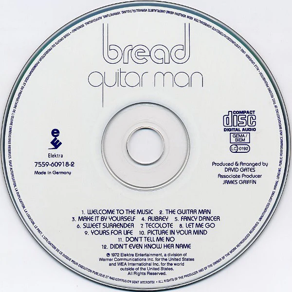 Bread - Guitar Man (CD, Album, RE) - Image 3