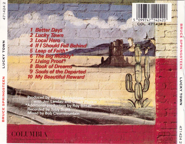 Bruce Springsteen - Lucky Town (CD, Album) - Image 3