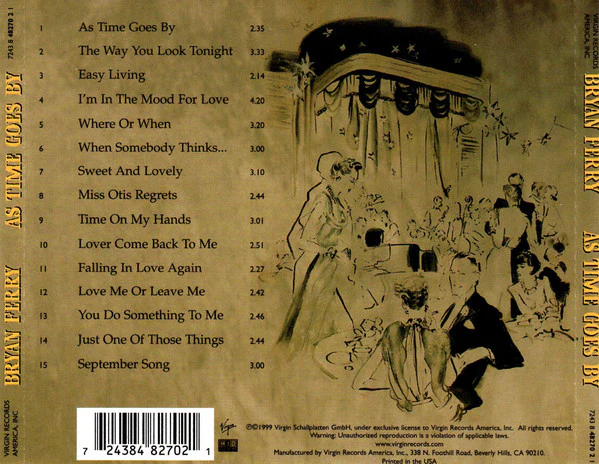 Bryan Ferry - As Time Goes By (CD, Album, RE) - Image 2