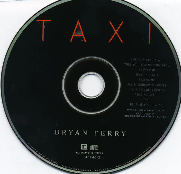 Bryan Ferry - Taxi (CD, Album, ARC) - Image 3