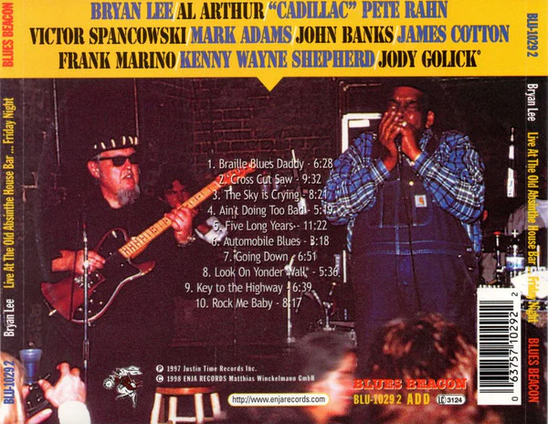 Bryan Lee - Live At The Old Absinthe House Bar ... Friday Night (CD, Album) - Image 3