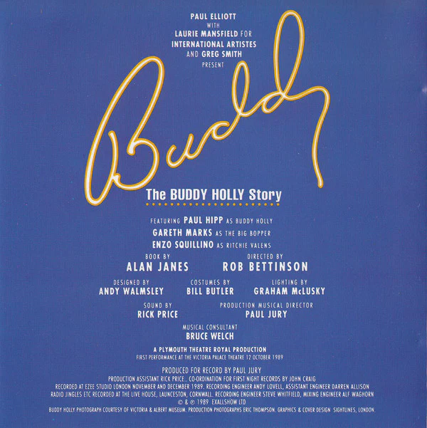 "Buddy" Original London Cast - Buddy: The Buddy Holly Story (Original London Cast Recording) (CD, Album) - Image 5