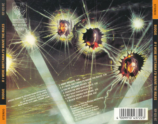 Budgie - If I Were Brittania I'd Waive The Rules (CD, Album, RE, RP) - Image 3