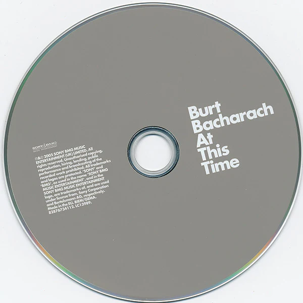 Burt Bacharach - At This Time (CD, Album) - Image 3