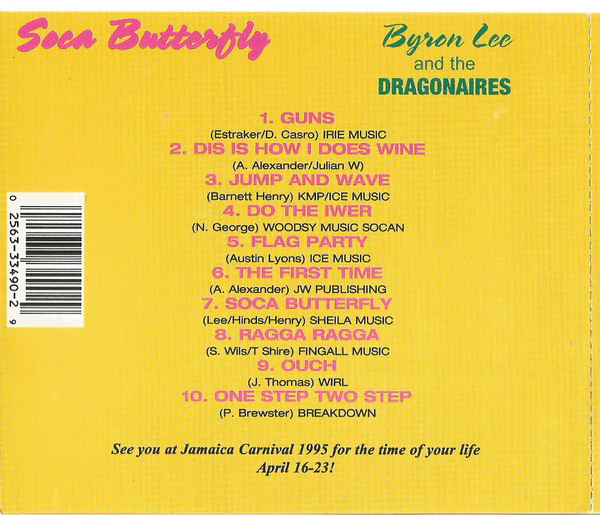 Byron Lee And The Dragonaires - Soca Butterfly (CD) - Image 2
