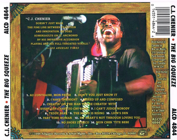 C.J. Chenier And The Red Hot Louisiana Band - The Big Squeeze (CD, Album) - Image 2