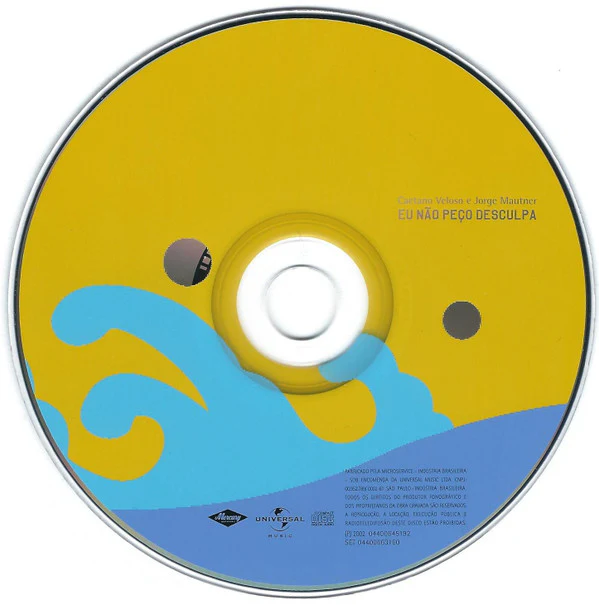 Caetano Veloso E Jorge Mautner - Eu Não Peço Desculpa (CD, Album) - Image 3