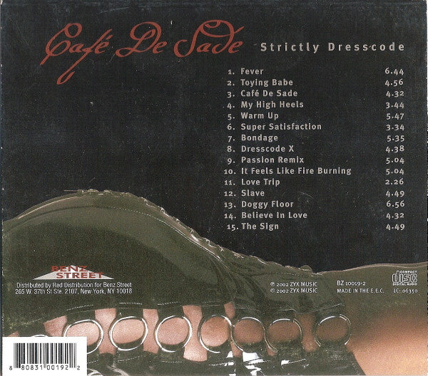 Café De Sade - Strictly Dresscode (CD, Album) - Image 2