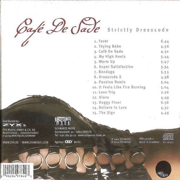 Café De Sade - Strictly Dresscode (CD, Album) - Image 4