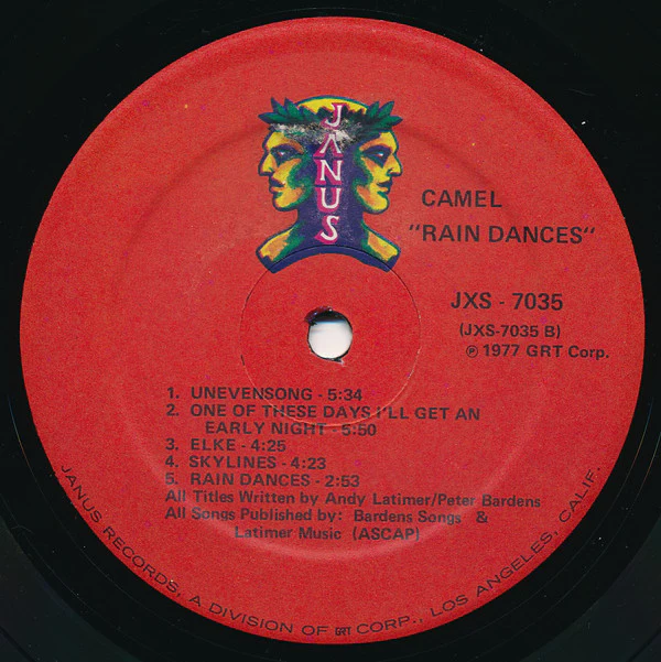 Camel - Rain Dances (LP, Album) - Image 4