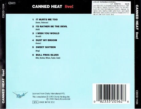 Canned Heat - Live! (CD, Album) - Image 2
