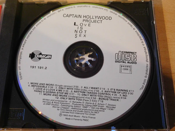 Captain Hollywood Project - Love Is Not Sex (CD, Album) - Image 2
