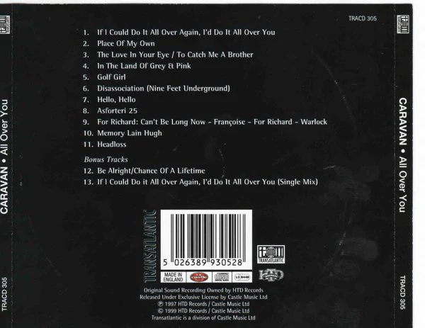 Caravan - All Over You (CD, Album, RE) - Image 2